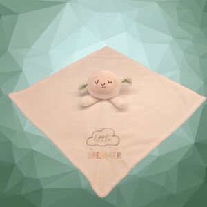 Baby Starters "Little Dreamer" Lamb Security Lovey, 13"x13" White Poly. Satin